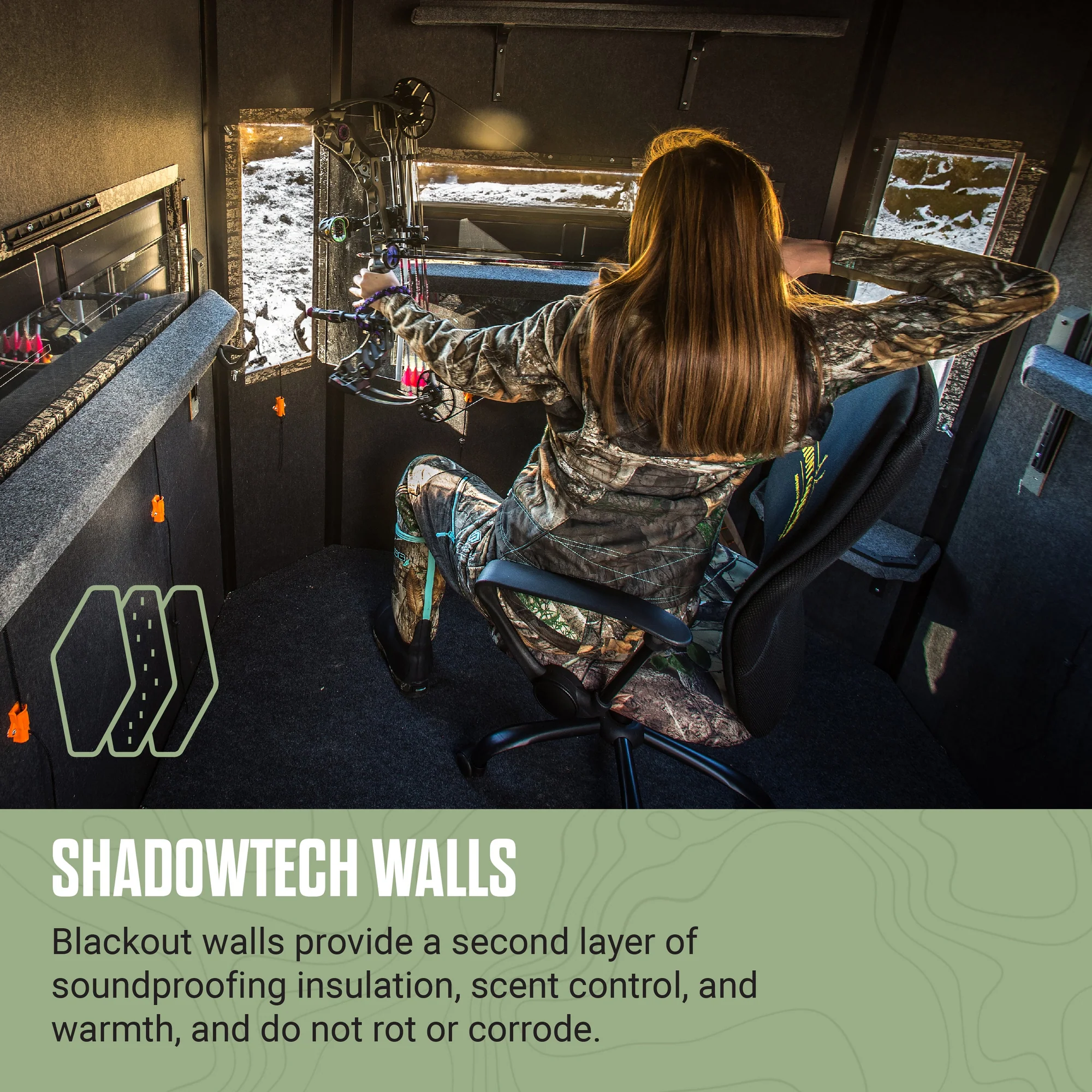 Hunting blinds for sale 5x6 Octagon Combo - Image 5