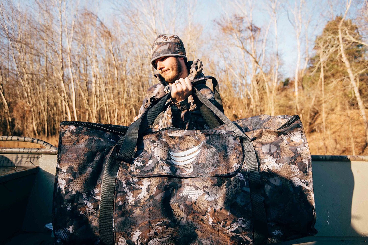 Flight 12 Slot Duck Decoy Bag - Optifade Timber - Image 5